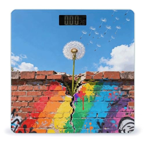 Báscula digital para baño Graffiti Wall Dandelion miniatura 1