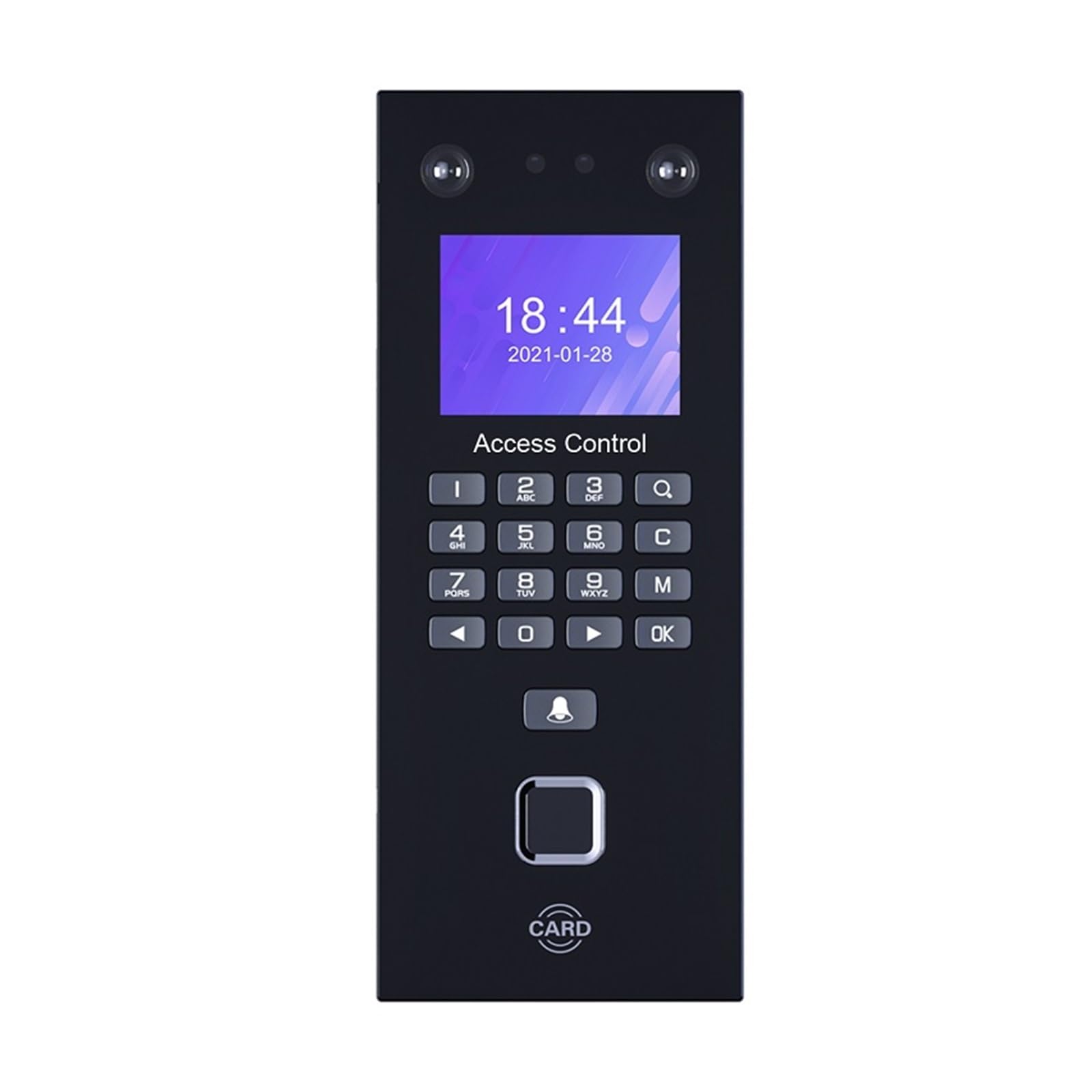 CVFRDD Biometric Fingerprint Recognition Device Face Time Attendance System Kits RJ45 LAN Network Electronic Machine For Office(Rface602T-EM)