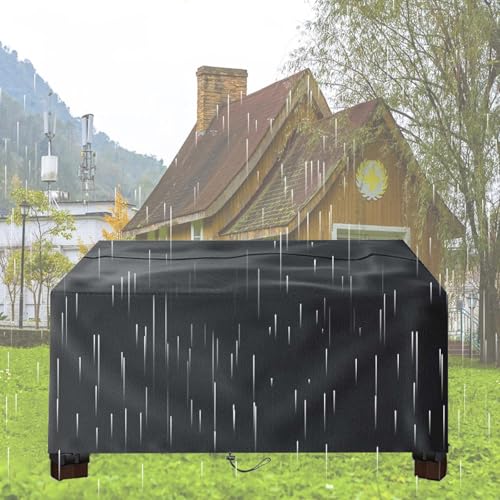 AOFOAE Housse Salon Jardin,Housse De Jardin 80x40x50cm/Longueur x Largeur x Hauteur Bache De Protection,420d Oxford Imperméable Et Résistante,Très Résistante pour Meubles D'extérieur Noir