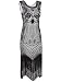 Vijiv Long Prom 1920's Vintage Gatsby Bead Sequin Art Nouveau Deco Flapper Dress