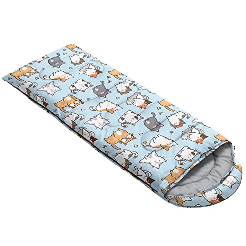 Image of QOOMO Camping Sleeping Bags,3 Season Warm & Cool Weather,Lightweight,Waterproof Sleeping Bags for Adults & Kids,Traveling,and Outdoors,Camping Gear Equipment