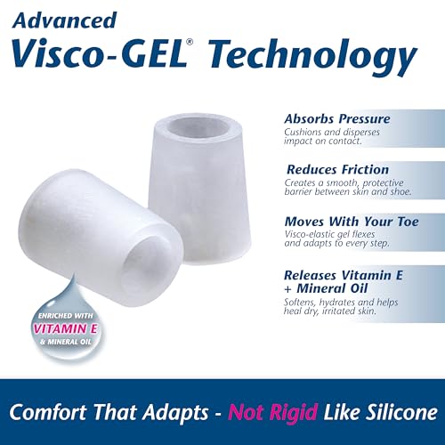 Image of PediFix Visco-Gel Little Toe Sleeves for Corns, Blisters & Calluses, 2 Count