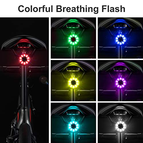 Rockbros Bike Tail Light Rear Bike Light Rechargeable Bike Rear Light Waterproof Bike Taillight #TOP4