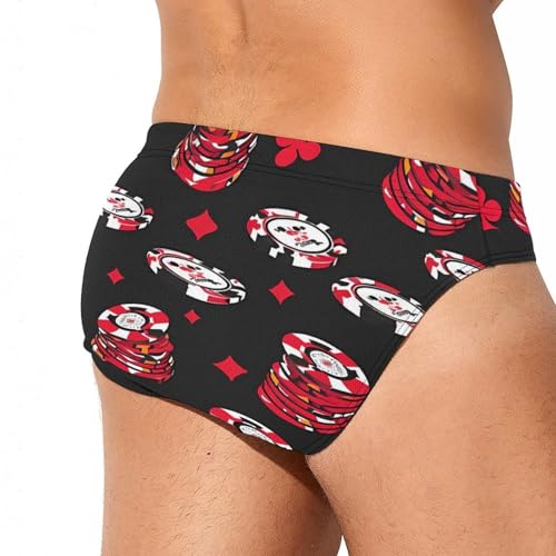 WSOP Poker Mens Swim Briefs Quick Dry Swimming Trunks Training Swimsuit Low Rise Swimwear3