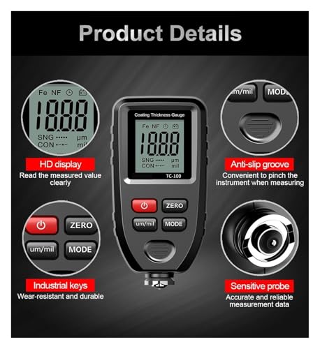 Medidor de Grosor de Recubrimiento Coating Thickness Gauge miniatura 7