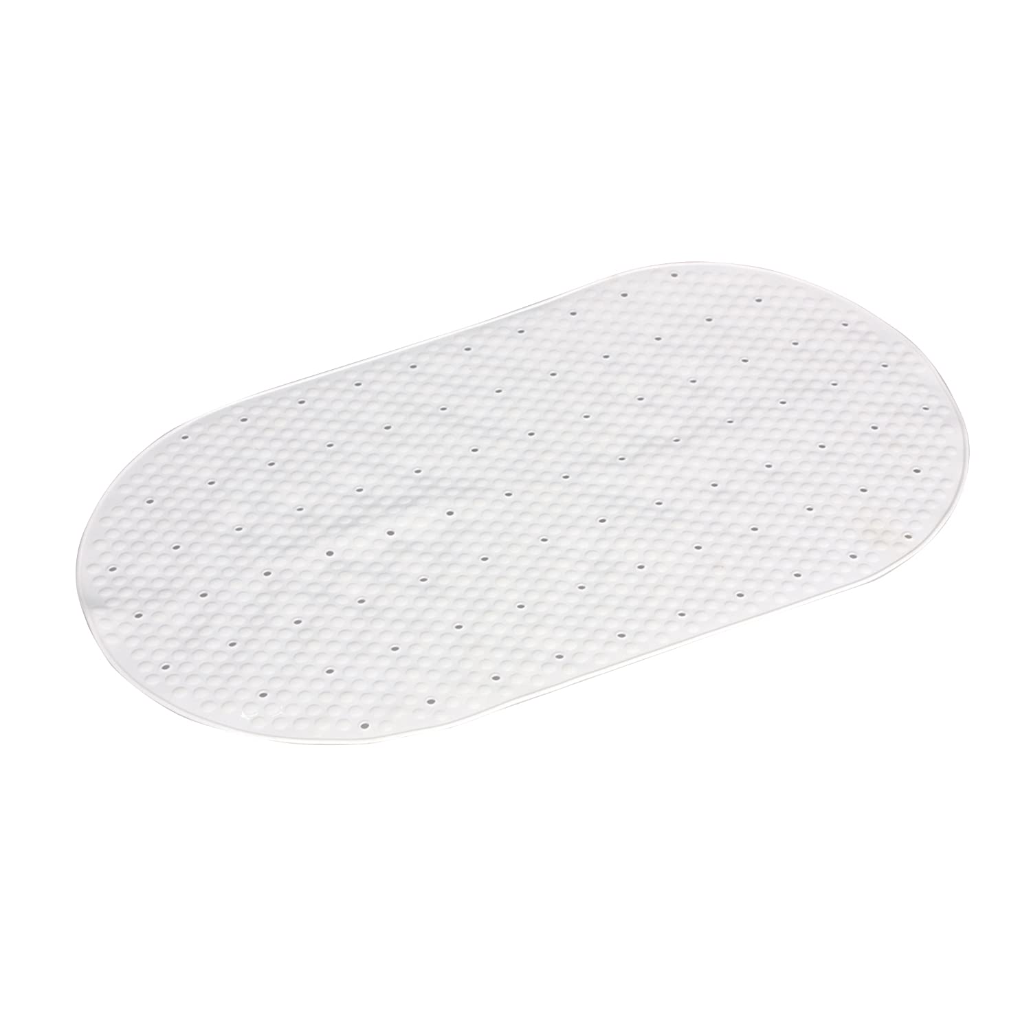 Gedy White G-Solid Non-Slip Bath With Suction Cups, Size: 39 X 69, Resin Bath Mat, Finish, R&D Design, 100% Made In Italy, Machine Washable Rug, 2 Years Warranty, Unique