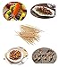 Gmark GM1021 Round Hotel Toothpicks, 2.5 Inch Natural Wooden, 3 Boxes Pack, 2400 Count Total