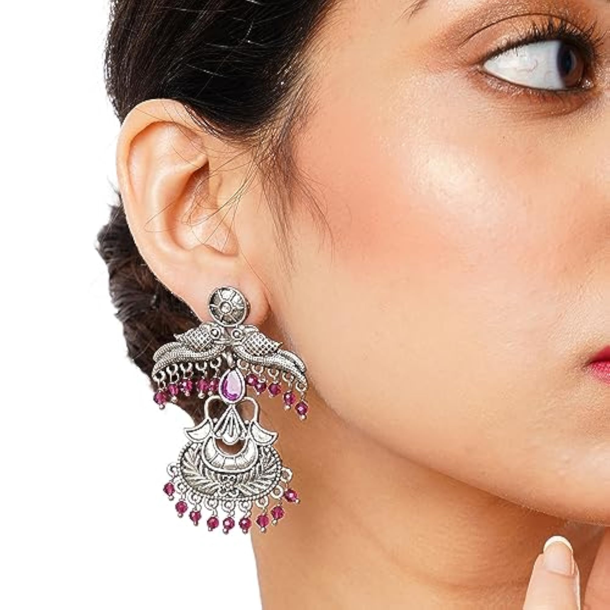 Cultural Elegance Ethnic Earrings with Detailing