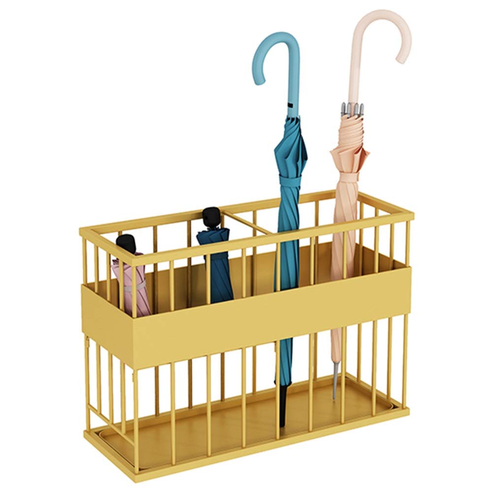 WQPMNYG Rectangular Umbrella Stand with Drip Tray - Stylish Home Office & Foyer Decor Perfect for Entryway nization & Rainy Day Convenience