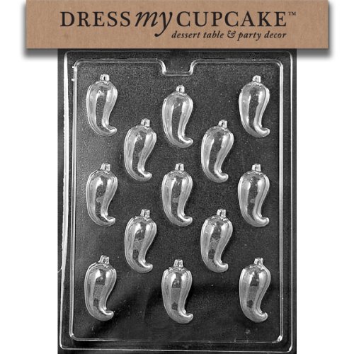 Dress My Cupcake Chocolate Candy Mold, Chili Pepper