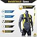 KwikSafety SCORPION Safety Harness | Full Body Fall Protection Harness w/Attached 6ft Tubular Lanyard | Construction Fall Arrest System | ANSI OSHA Certified PPE