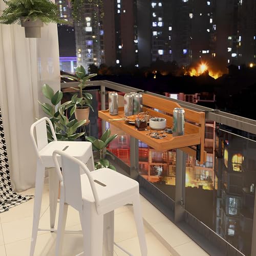 Table de bar de balcon design minimaliste et table de jardin réglable - 4