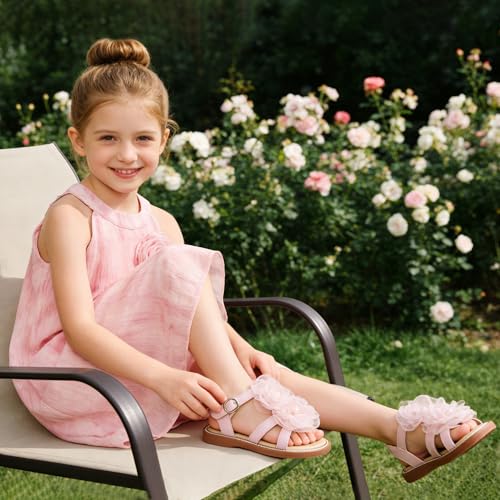 Image of Kiderence Toddler Girls Sandals Little Girls Kids Shoes Girls Sandals Toddler