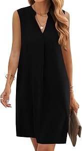 JOCAFIYE Dresses for Women 2026 Summer Sleeveless Casual T Shirt Sundresss Shift Dress