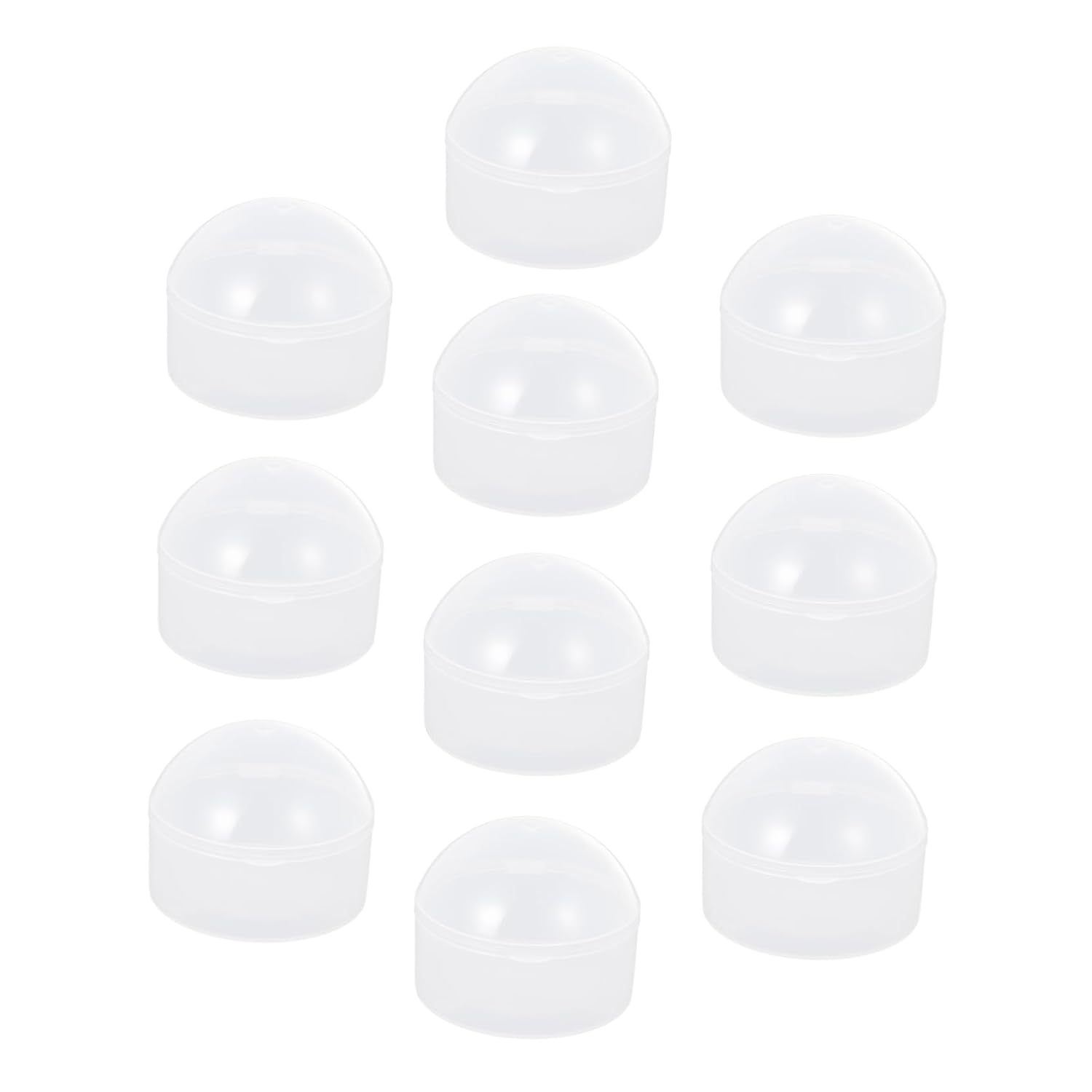 BESPORTBLE 10Pcs Transparent Pacifier Storage Box Holder Case Multi Purpose Pacifier Organizer for Travel and Home Keeps Pacifiers Clean and Dust