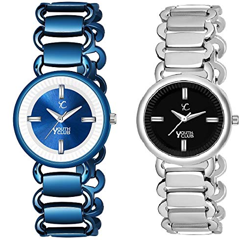 YOUTH CLUB Analogue Girls Watch(White Dial BLUE AND WHITE Colored Strap) (B08H8J128P) Amazon Price History, Amazon Price Tracker