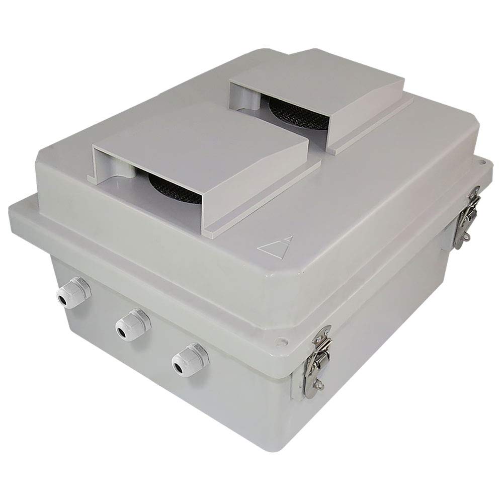 Buy Altelix 14x12x8 Vented FRP Fiberglass Weatherproof NEMA Box ...