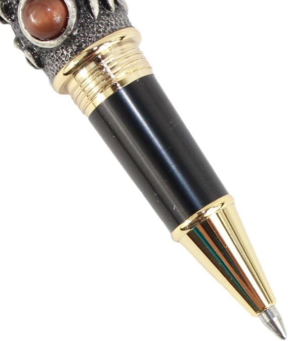 Gullor New Flying Dragon Rollerball Pen 3D Carving - Antique Silver