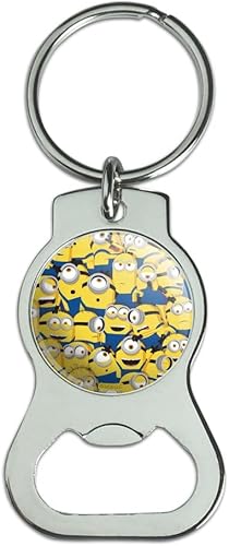 GRAPHICS & MORE Minions Minion - Llavero de collage con abrebotellas