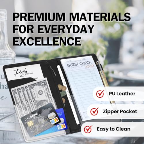 image for LINTRU Server Book, Durable Construction Server Books for Waitress, Ef