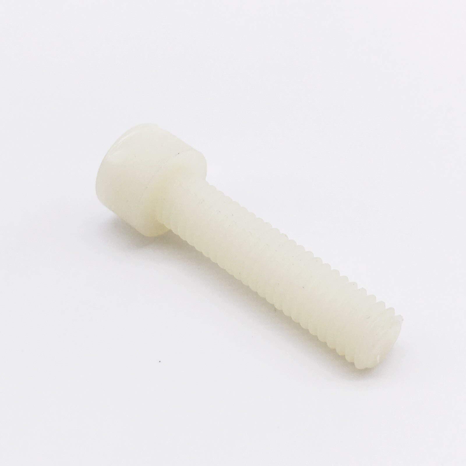 Vis d'expansion en plastique, vis for boulons BrickM6/M8, vis à tête hexagonale, boulon en nylon blanc cassé, lot de 100 boulons d'ancrage (longueur : 8 mm, taille : M6) (taille : 30 mm/M8) ( Size : 5