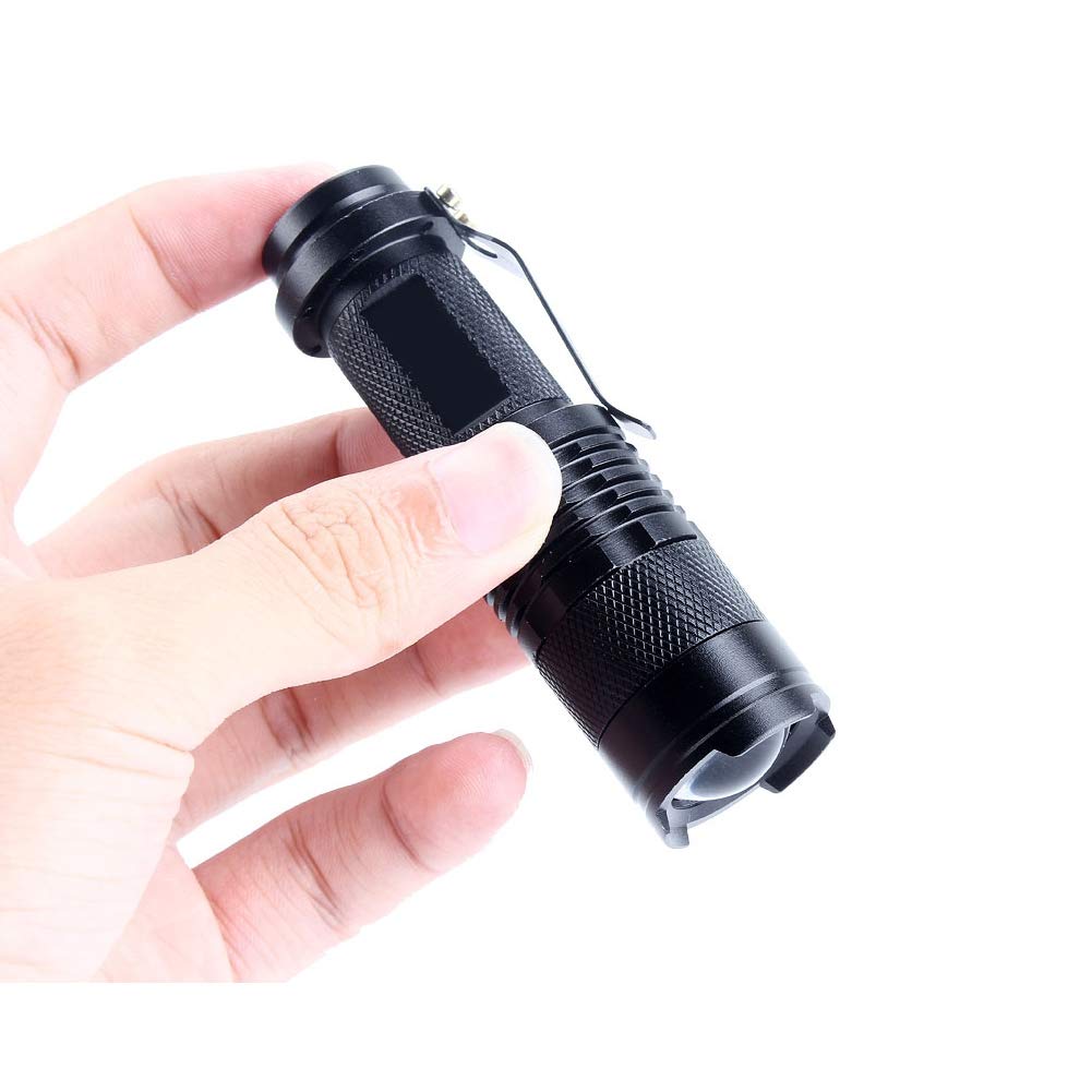 Lampada Ricaricabile Mini Torcia A LED Zoomabile Da 1200 Lm Q5 - Foto 2