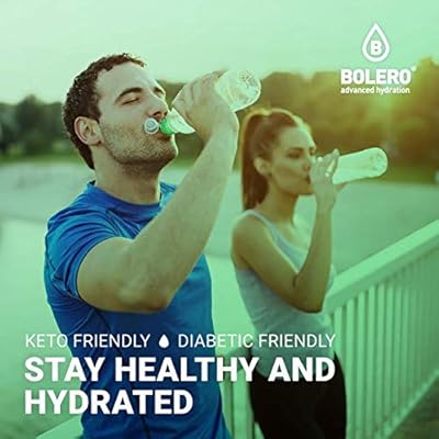 Bolero- Sugar Free Drink Mix Packets Apple Fruit Flavors | Powdered Flavored Water Packets | 12 Large Sachet On The Go Packets