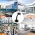 8 Packs 2.4 x 3.2 Inch Handrail Bracket, Heavy Duty Stainless Steel Handrail Brackets Set, Stair Railing Bracket for Staircase, Stairs, Rails, Railings and Home Decor, by GENHAKON.