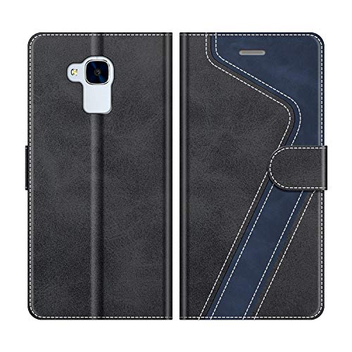 MOBESV Funda para Honor 5C, Funda Libro Magnético Carcasa para Honor 5C Funda con Tapa, Negro