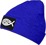 Unisjesus Christentum Fisch Unisex Beanie Mütze Winddichte Wintermütze Weiche Strickmütze Für Laufen Skifahren Radfahren