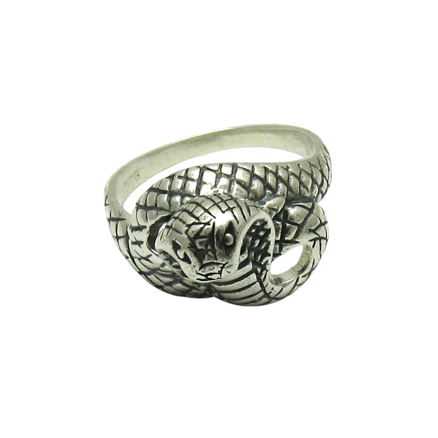 Bague serpent cobra argent 925 homme femme Empress R001543