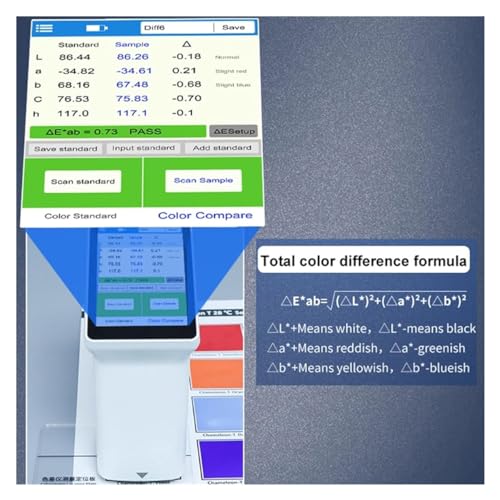 Espectrofotómetro colorímetro de mano para una medición precisa del color en las industrias textil, impresión, teñido y confección