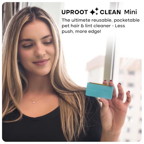 Image of Uproot Cleaner Mini Pet Fur Removal Tool - Pocket-Sized Dog Hair Remover for Car, Clothes, Cat Beds & Tight Corners - by The Creators of The Uproot Cleaner Pro Pet Hair Removal Tool