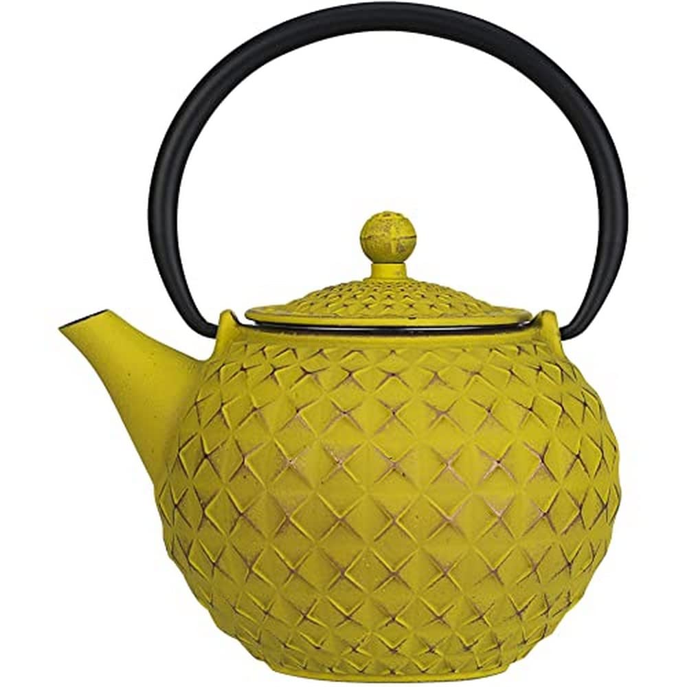 Cosy & Trendy 181009GG Sakai Tetera de Hierro Fundido con Filtro, 1 L, Dorado/Verde