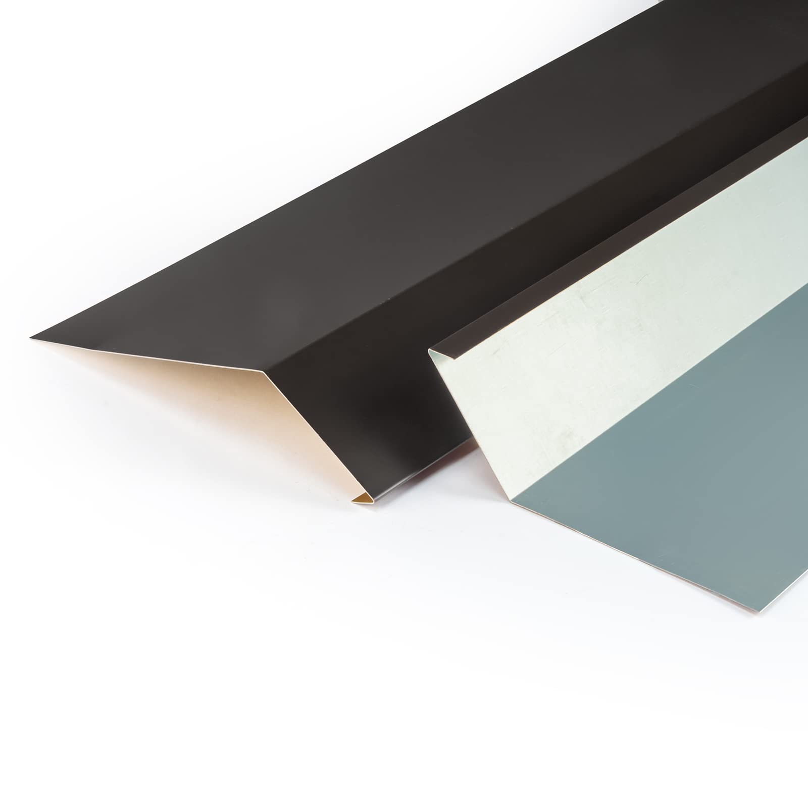 Colgante Para Canalones DQPP - 5m (5x1m) Marrón Oscuro RAL8019 - Chapa Aluminio 170x70mm - Para Todo Tipo De Techo