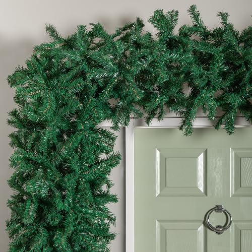8ft (2.40m) Samuel Alexander Single Door Plain Green Flat Top Christmas Tree Arch with 2000 Tips - Image 6