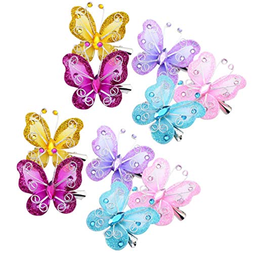 SALOCY Butterfly Hair Clips,10Pcs