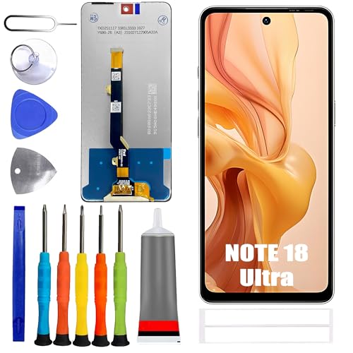 Image of LCD Display [Support Fingerprint] Compatible with ULEFONE Note 18 Ultra [6.78 inch] K87CA Screen Touch Digitizer Assembly Black LCD Display with Repair kit