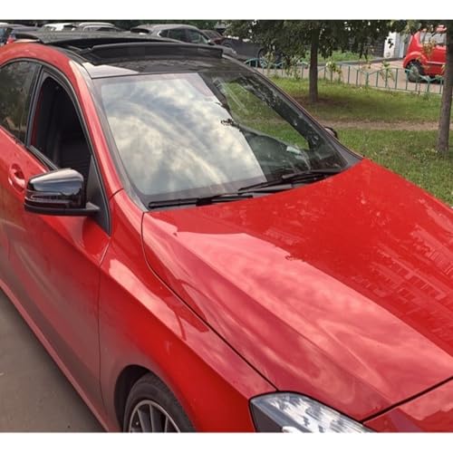 Rétroviseur coques en fibre de carbone style noir brillant pour Mercedes Benz CLA GLA W212 W204 W221