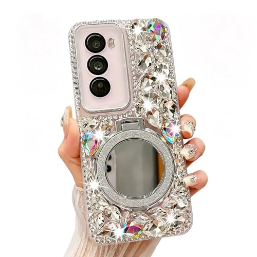 Funda Samsung A57 5G anticaídas con anillo Magsafe espejo y brillo transparente