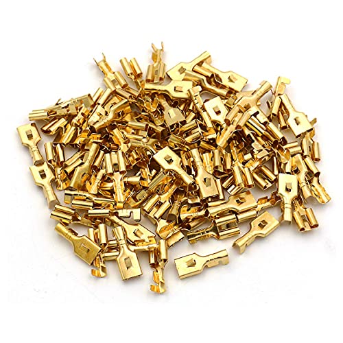 Baomain 43237-2 Female Spade Quick Splice Crimp Terminals 6.3Mm Crimp Connector Non Insulated 100 Pcs thumb #4