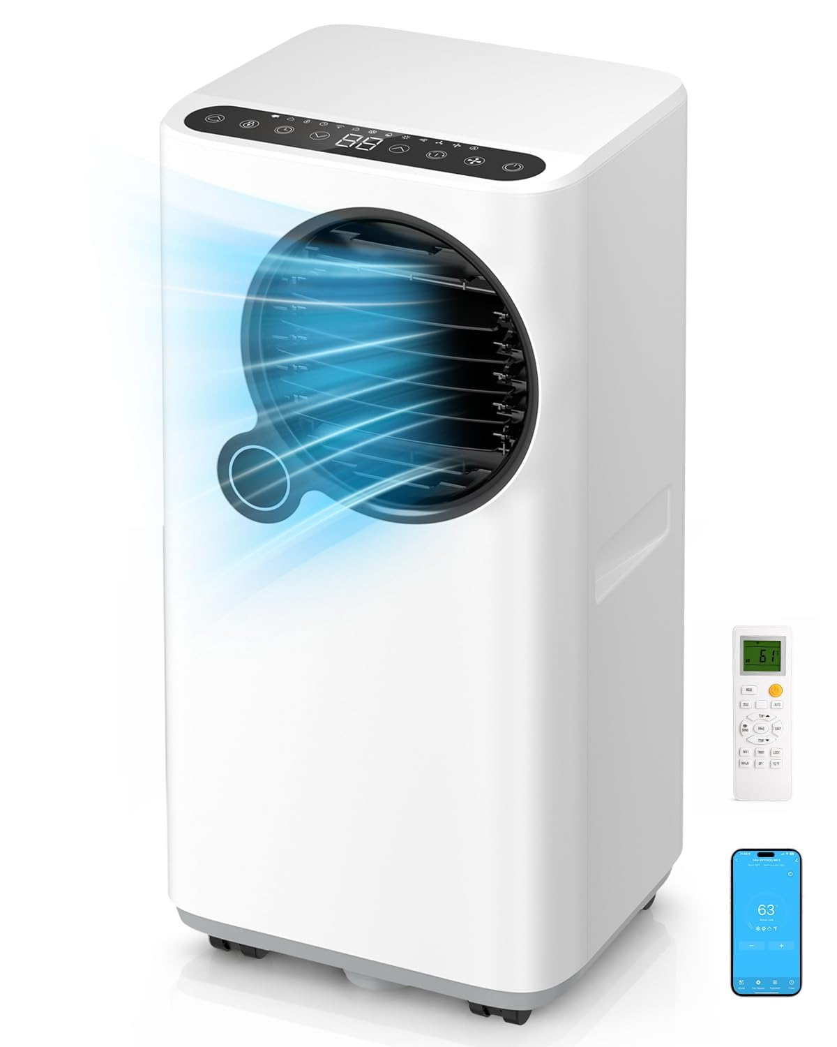 Photo 1 of Portable Air Conditioner 16000 BTU with WiFi App Control, 6-in-1 Cooling Unit, Sleep Mode, 24H Timer, Child Lock, Suitable for Rooms up to 750 Sq. Ft.