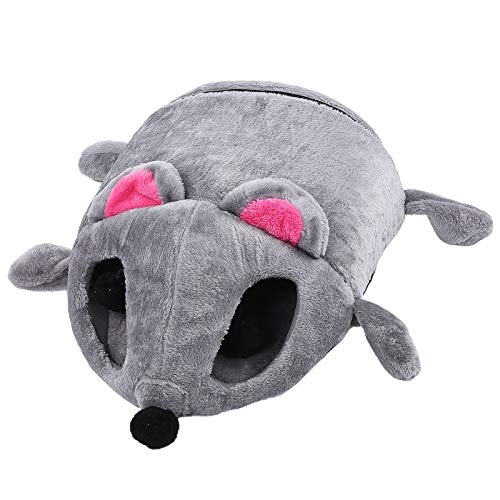 Pangding Cama de gaiola de gato de pelúcia confortável para Dia dos Namorados, tecido de pelúcia lev