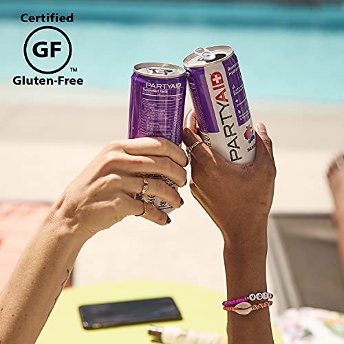 Partyaid Rehab Blend, Feel Good Tonight & Tomorrow, Contains 5-Htp, B-Complex, Milk Thistle, Electrolytes, No Artificial Flavors Or Sweeteners, Caffeine-Free, 100% Clean, 12 Fl Oz (1 Can) #TOP5