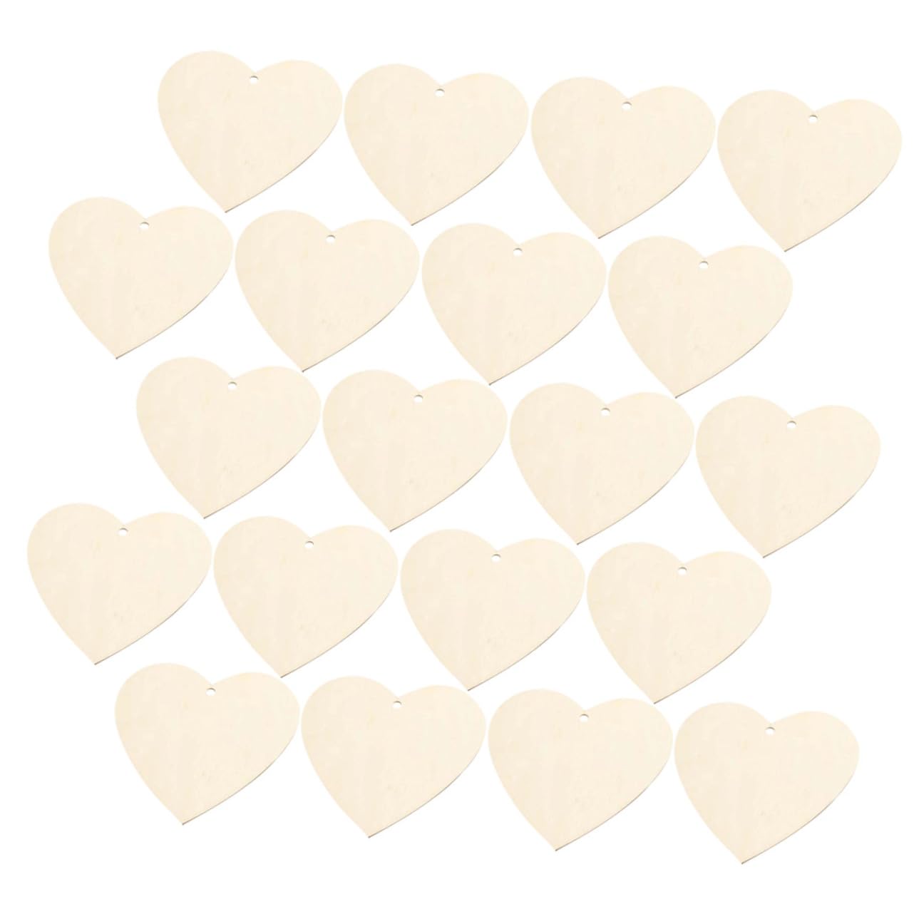 SHINEOFI 3 Sätze Herzdekoration Aus Holz Holzherzen Für Handarbeiten Holzherzen Für Hochzeitsdekoration Karte Motel-schlüsselanhänger Leer Herz Diy Holzschmuck Holzausschnitte 200 Stück * 3