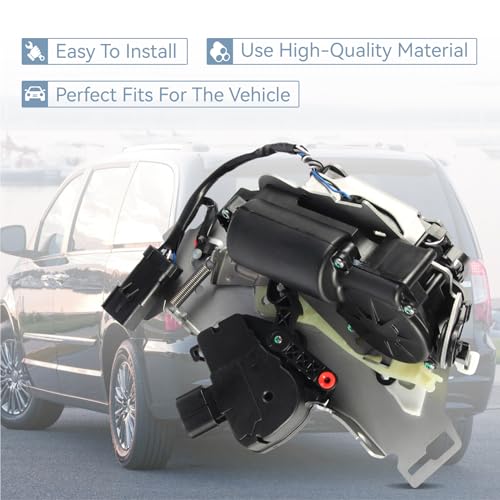 Image of 68030379AG 68030379AA Rear Left Door Lock Latch Actuator Fit for Chrysler Town & Country 2008-2015,Dodge Grand Caravan 2008-2018,Ram C /V 12-14 Rear Driver Side Door Latch Assembly 5020769AB,5020769AC