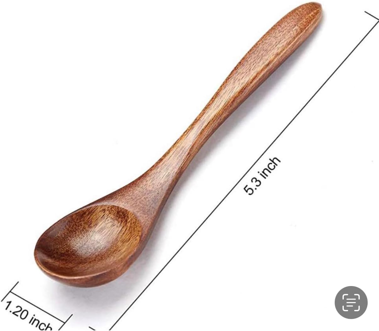 Wooden Spoons 6 Pcs Set Beechwood Honey Spoons for Tea Non Stick Kitchen Cookware Wooden Utensils Natural Wood Spoons for Honey, Coffee, Salad Serving and Poke Bowls image 4