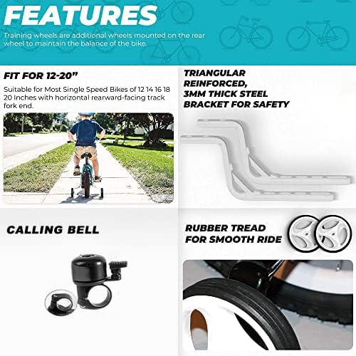 μCycle Training Wheels for Kids Bike