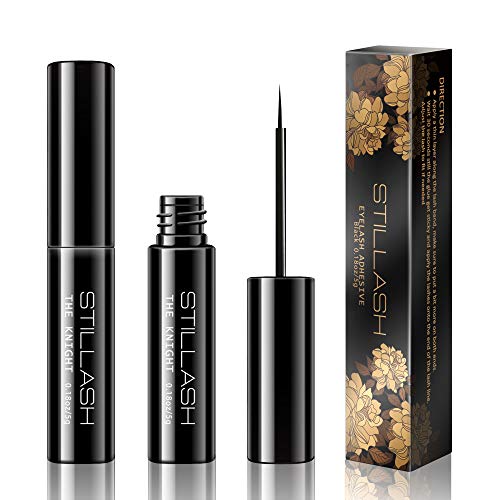 HazyMete Eyelash Glue, Waterproof and Quick Drying for Strip Lashes, Professional Lashes Glue Safe on Skin, Black Liquid