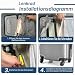 2 Stück Ersatzräder für Weichschalen Hartschalen-Koffer, ELEPRUC Gepäck Ersatzräder, Ersatz Rollen für Koffer, Gummi Kofferrollen Ersatzrollen, Schwarz Ersatz Räder Paare